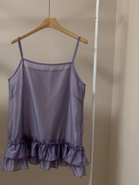 FORME東大門㊣實拍女裝新品真品時尚休閑25春夏襯衫蕾絲衫透明FORME襯衫/蕾絲衫圖色2