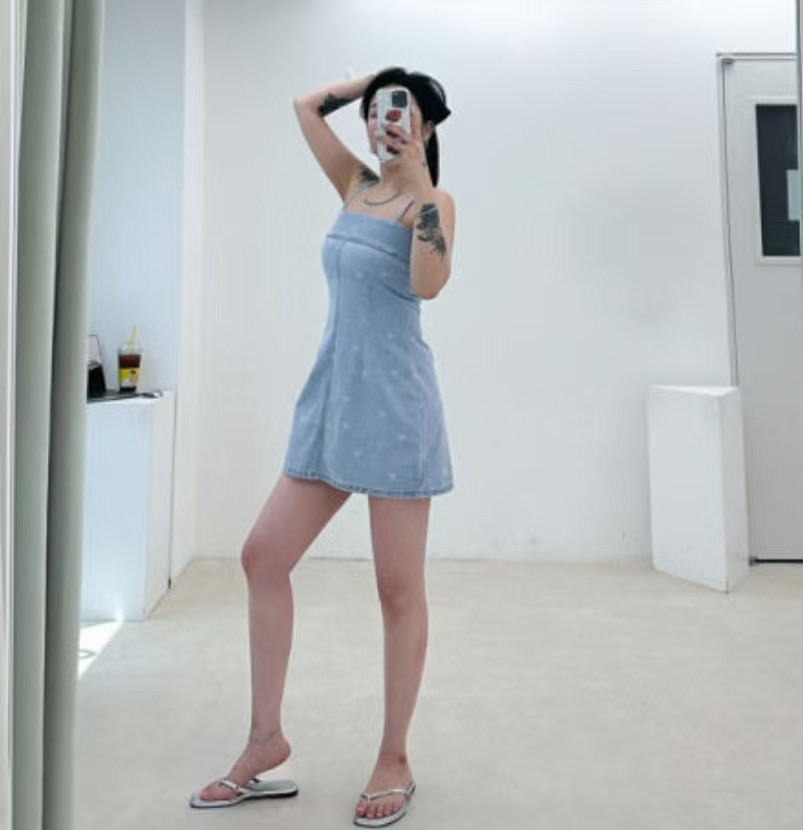 BLUE GIRL東大門㊣實拍女士新品熱賣25春夏人氣休閑連衣裙BLUE GIRL連衣裙