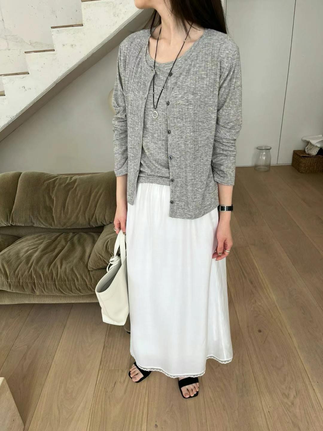 SIMPIEBEIGE東大門㊣直郵女士新品真品人氣熱賣25春夏長裙蕾絲SIMPIEBEIGE長裙
