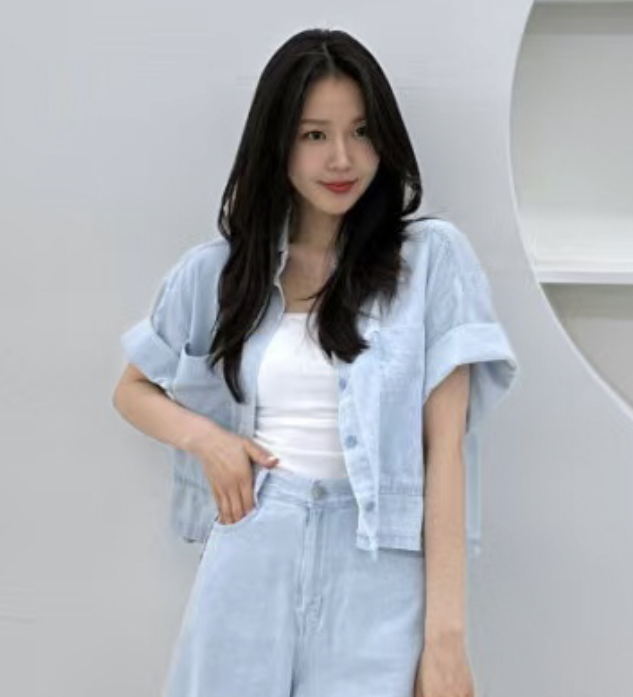 BLUE GIRL東大門㊣代購女裝新品人氣職業25春夏時尚熱賣夾克BLUE GIRL夾克圖色2