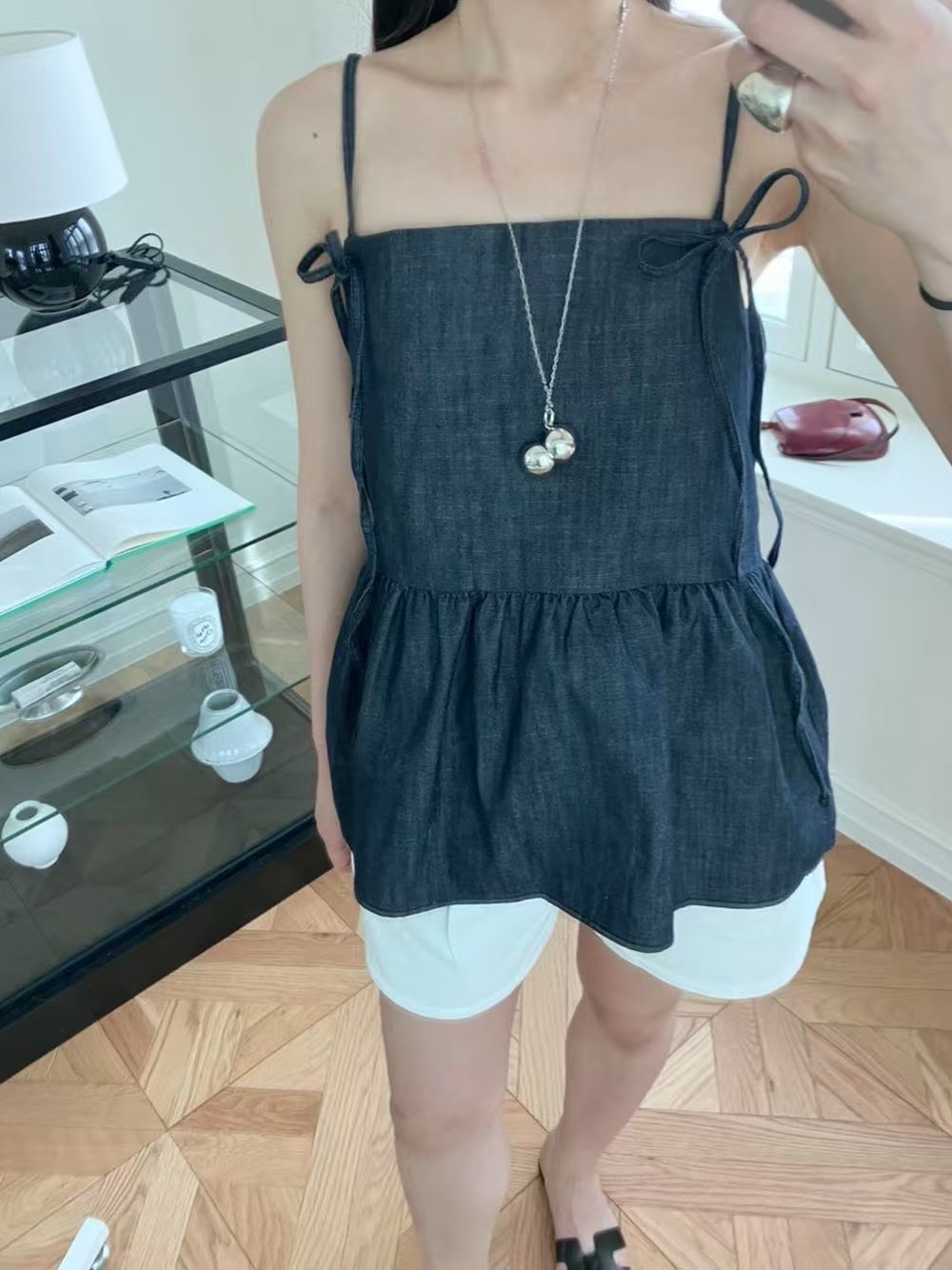 BLUE GIRL韓國代購㊣女裝新款25春夏推薦休閑人氣吊帶背心BLUE GIRL吊帶/背心