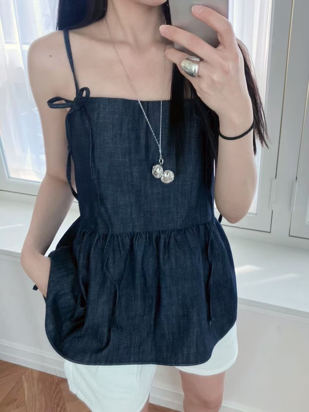 BLUE GIRL韓國代購㊣女裝新款25春夏推薦休閑人氣吊帶背心BLUE GIRL吊帶/背心