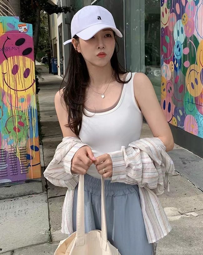 K.DAY東大門㊣代購女士新款時尚25春夏熱賣人氣真品吊帶背心K.DAY吊帶/背心