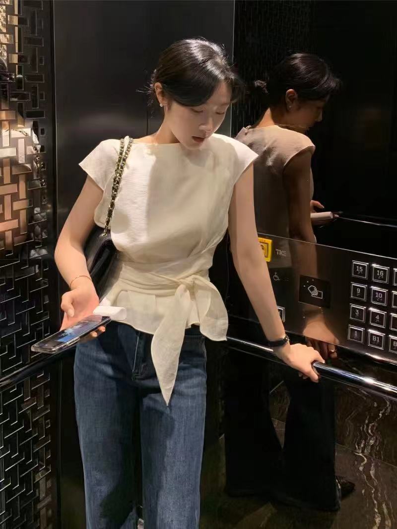 RUBLE韓國代購㊣女士新品真品推薦休閑人氣25春夏襯衫蕾絲衫RICHMOND襯衫/蕾絲衫