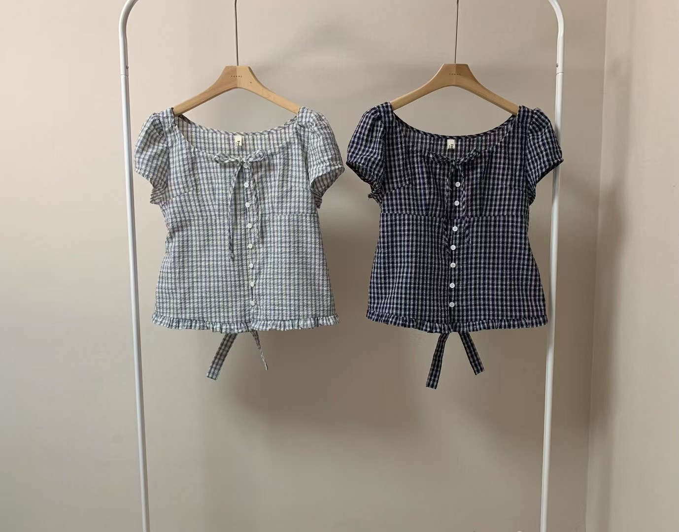 FORME韓國直郵㊣女裝新品推薦熱賣25春夏時尚休閑襯衫蕾絲衫FORME襯衫/蕾絲衫