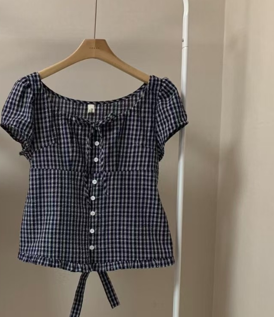 FORME韓國直郵㊣女裝新品推薦熱賣25春夏時尚休閑襯衫蕾絲衫FORME襯衫/蕾絲衫圖色2