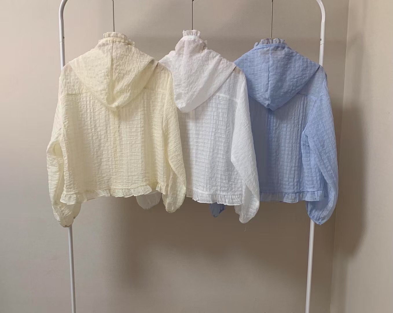 FORME東大門㊣代購女裝新款真品熱賣時尚推薦夾克荷葉邊兜帽FORME夾克