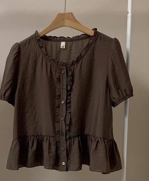 FORME東大門㊣實拍女裝新品真品時尚熱賣人氣職業襯衫蕾絲衫FORME襯衫/蕾絲衫圖色2