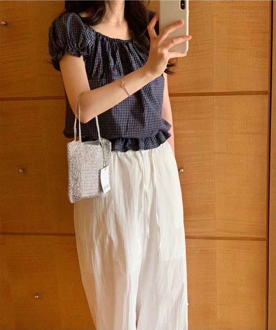 I_HOUR東大門㊣代購女裝新品真品25春夏時尚休閑襯衫蕾絲衫i hour襯衫/蕾絲衫