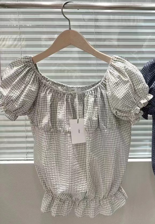I_HOUR東大門㊣代購女裝新品真品25春夏時尚休閑襯衫蕾絲衫i hour襯衫/蕾絲衫