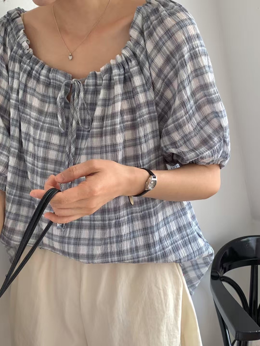 FORME東大門㊣代購女士新品25春夏時尚熱賣推薦休閑襯衫蕾絲衫FORME襯衫/蕾絲衫