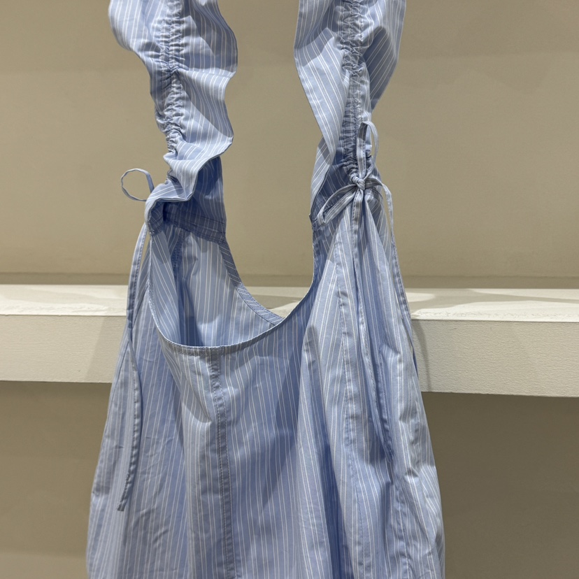 WATER東大門㊣直郵女士新款真品職業時尚單肩斜跨包褶皺條紋WATER/RIVER單肩/斜跨包