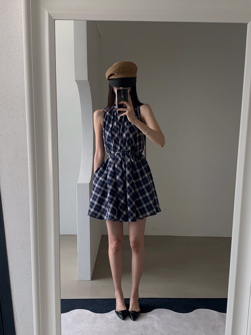 VERANDA韓國代購㊣女士新品時尚真品人氣熱賣25春夏連衣裙含腰繩VERANDA連衣裙