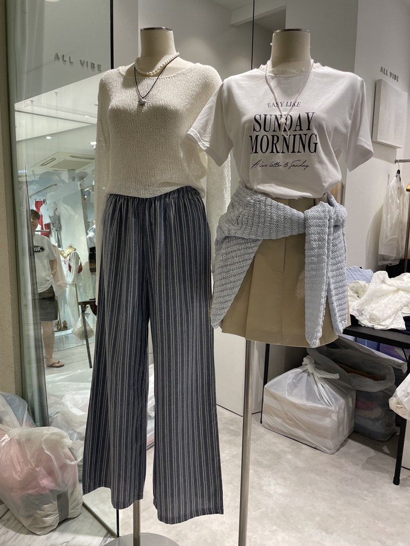 ALLVIBE東大門㊣直郵女裝新款人氣熱賣職業25春夏推薦休閑褲ALLVIBE休閑褲