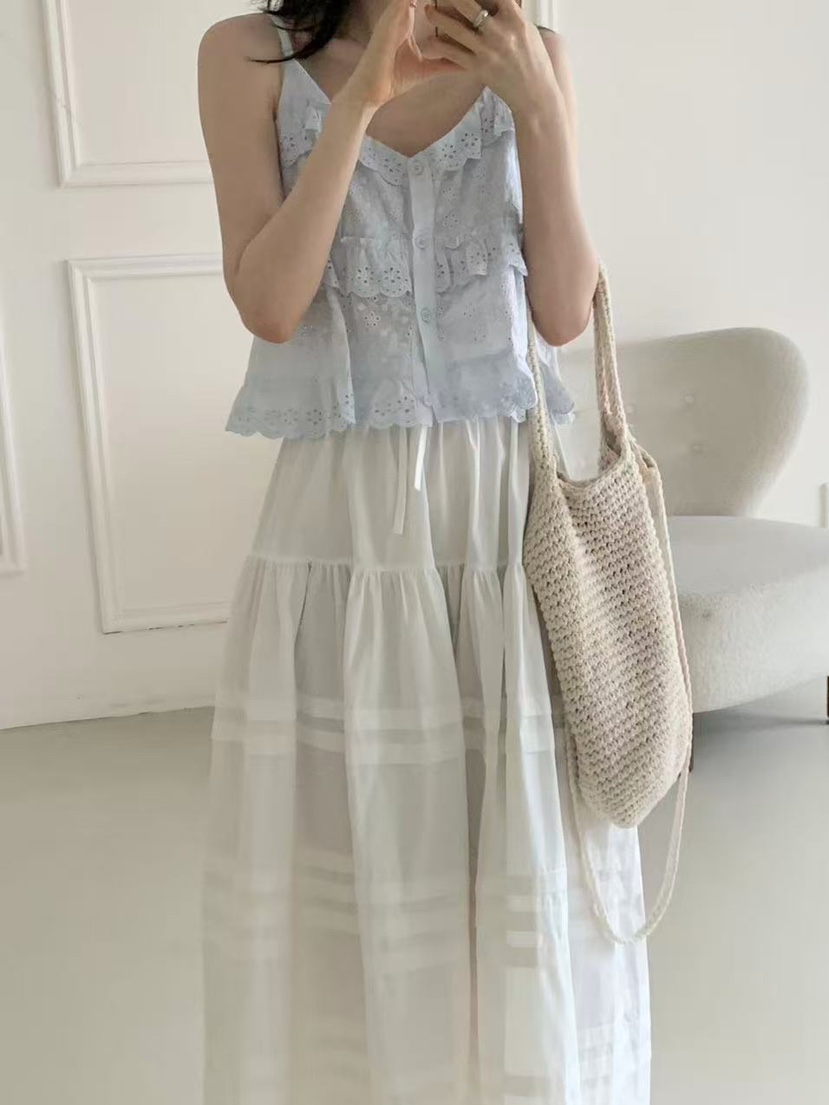 STRAWBERRY韓國代購㊣女裝新品25春夏推薦休閑人氣吊帶背心STRAWBERRY吊帶/背心