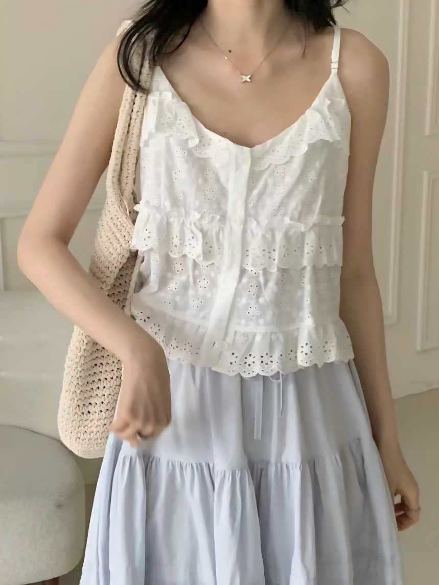 STRAWBERRY韓國代購㊣女裝新品25春夏推薦休閑人氣吊帶背心STRAWBERRY吊帶/背心圖色1
