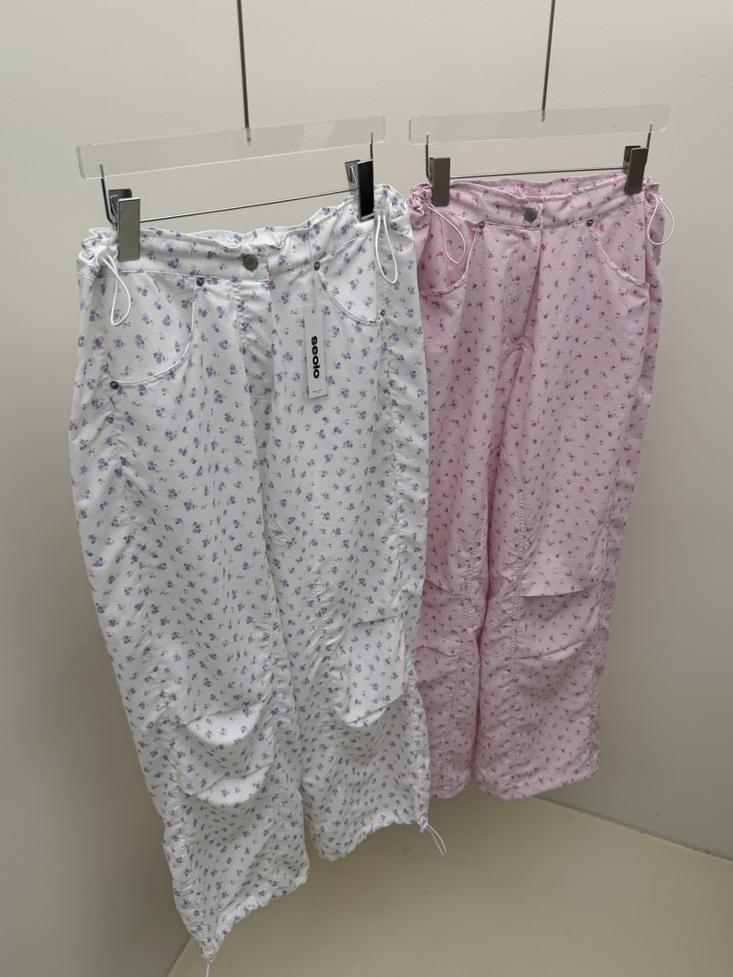 SEOLO東大門㊣直郵女士新品推薦人氣真品熱賣25春夏時尚休閑褲Seolo seoul休閑褲