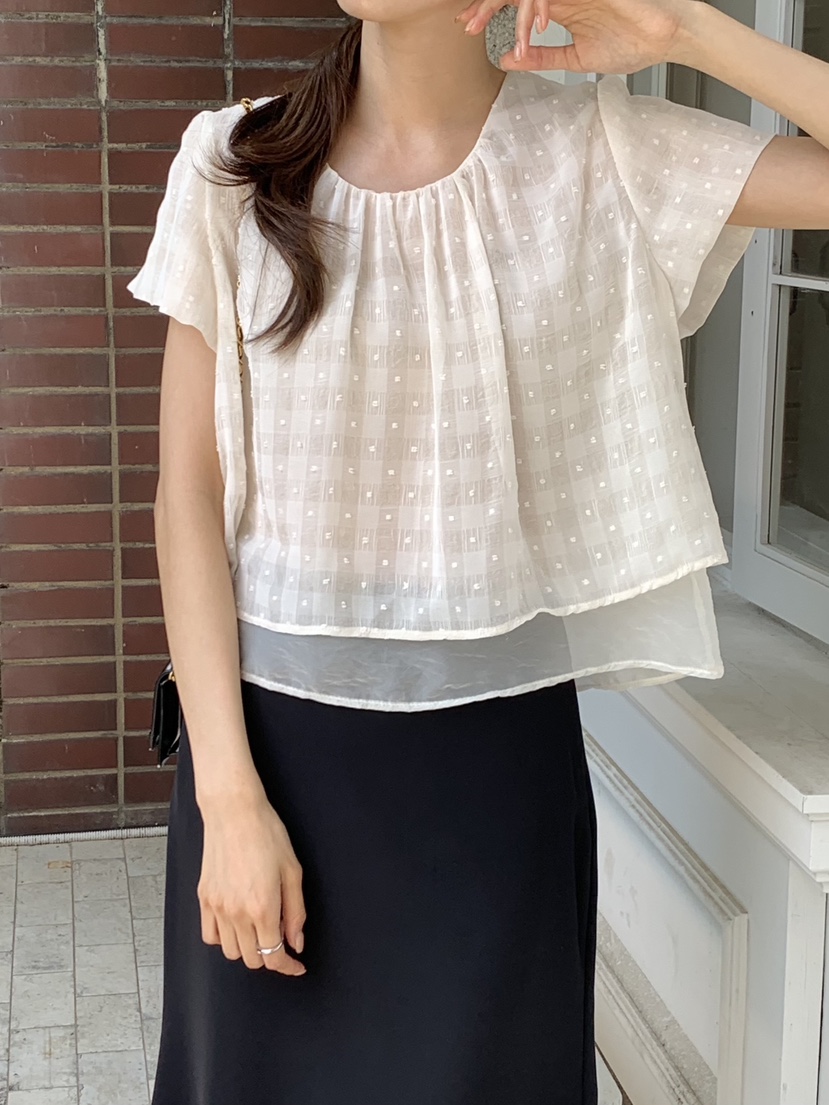FRILL-T東大門㊣實拍女士新品真品人氣休閑25春夏襯衫蕾絲衫FRILL-T襯衫/蕾絲衫