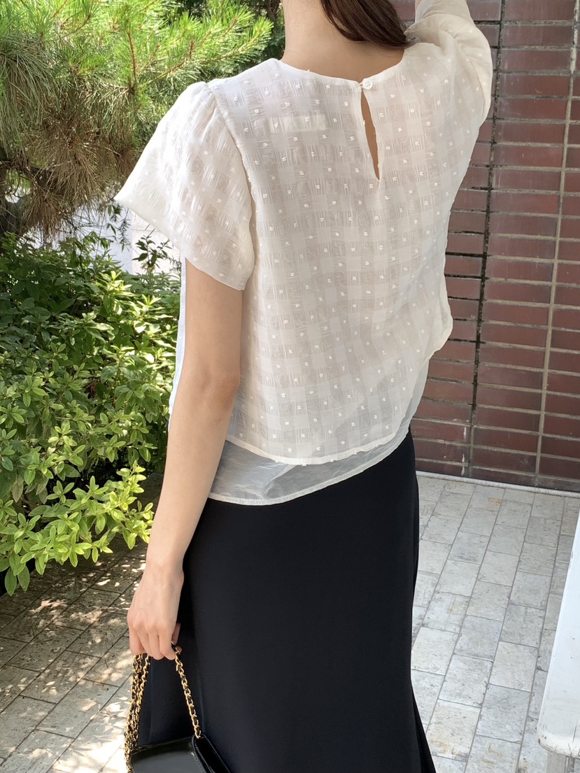 FRILL-T東大門㊣實拍女士新品真品人氣休閑25春夏襯衫蕾絲衫FRILL-T襯衫/蕾絲衫