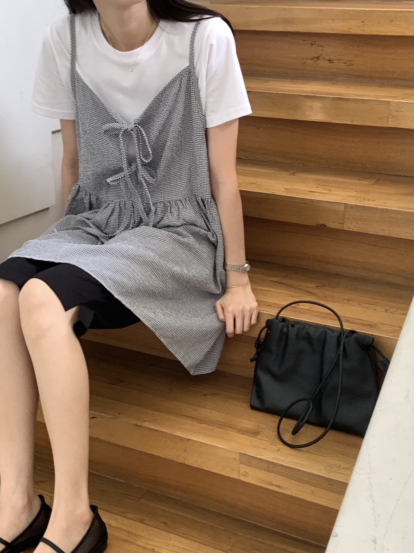 FRILL-T東大門㊣代購女士新款人氣真品吊帶背心兩面可穿緊身FRILL-T吊帶/背心