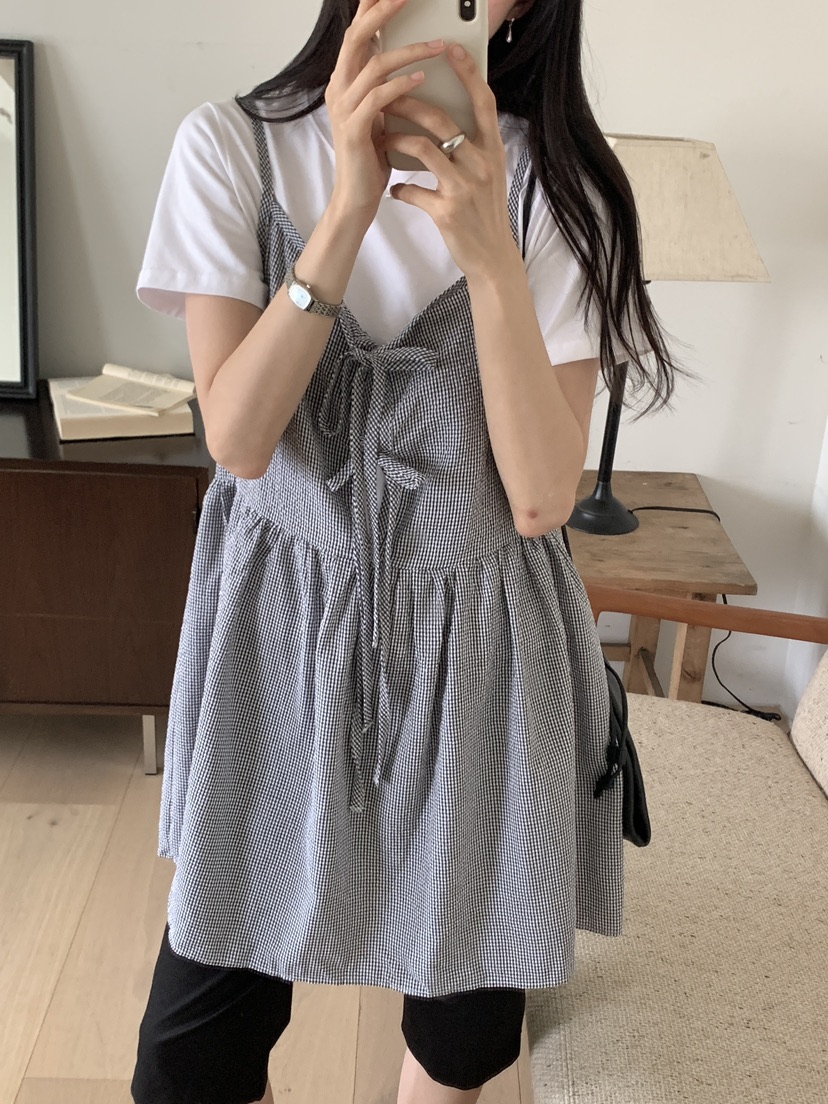 FRILL-T東大門㊣代購女士新款人氣真品吊帶背心兩面可穿緊身FRILL-T吊帶/背心