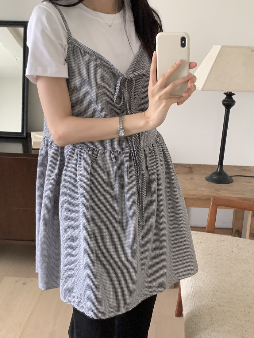 FRILL-T東大門㊣代購女士新款人氣真品吊帶背心兩面可穿緊身FRILL-T吊帶/背心