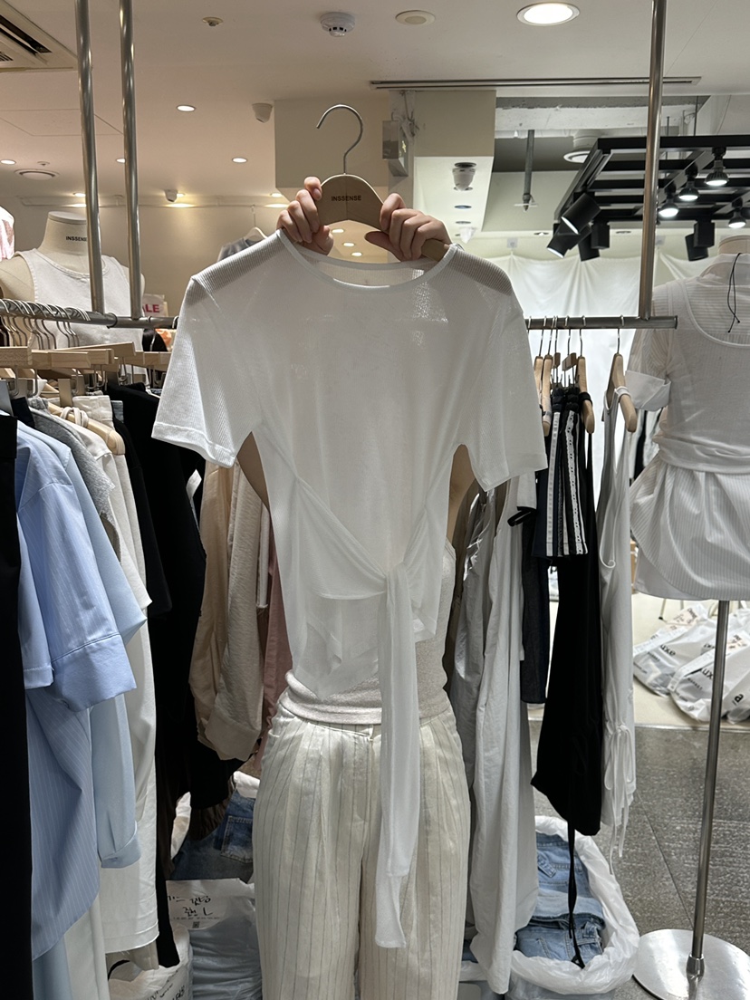 INSSENSE-A韓國代購㊣女裝新款時尚職業25春夏休閑熱賣T恤INSSENSE-AT恤
