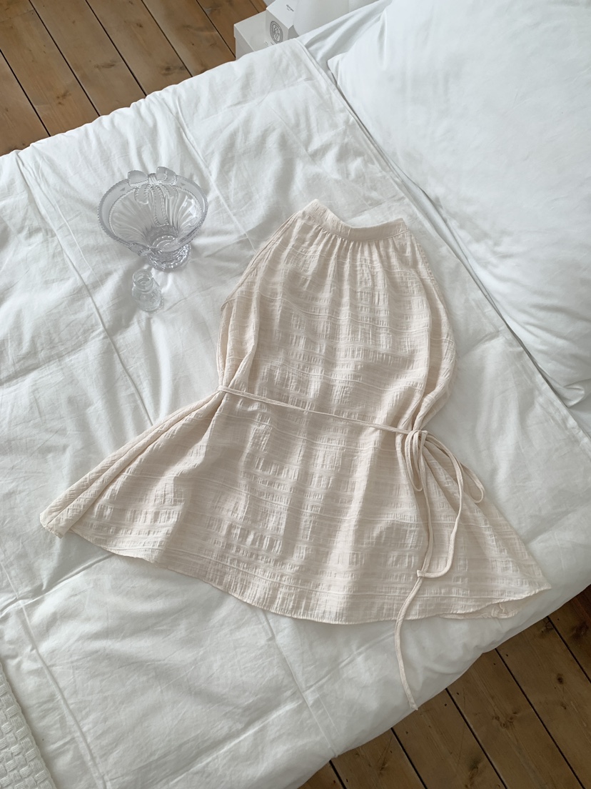 FRILL-T韓國代購㊣女裝新品人氣真品熱賣休閑吊帶背心含腰繩FRILL-T吊帶/背心