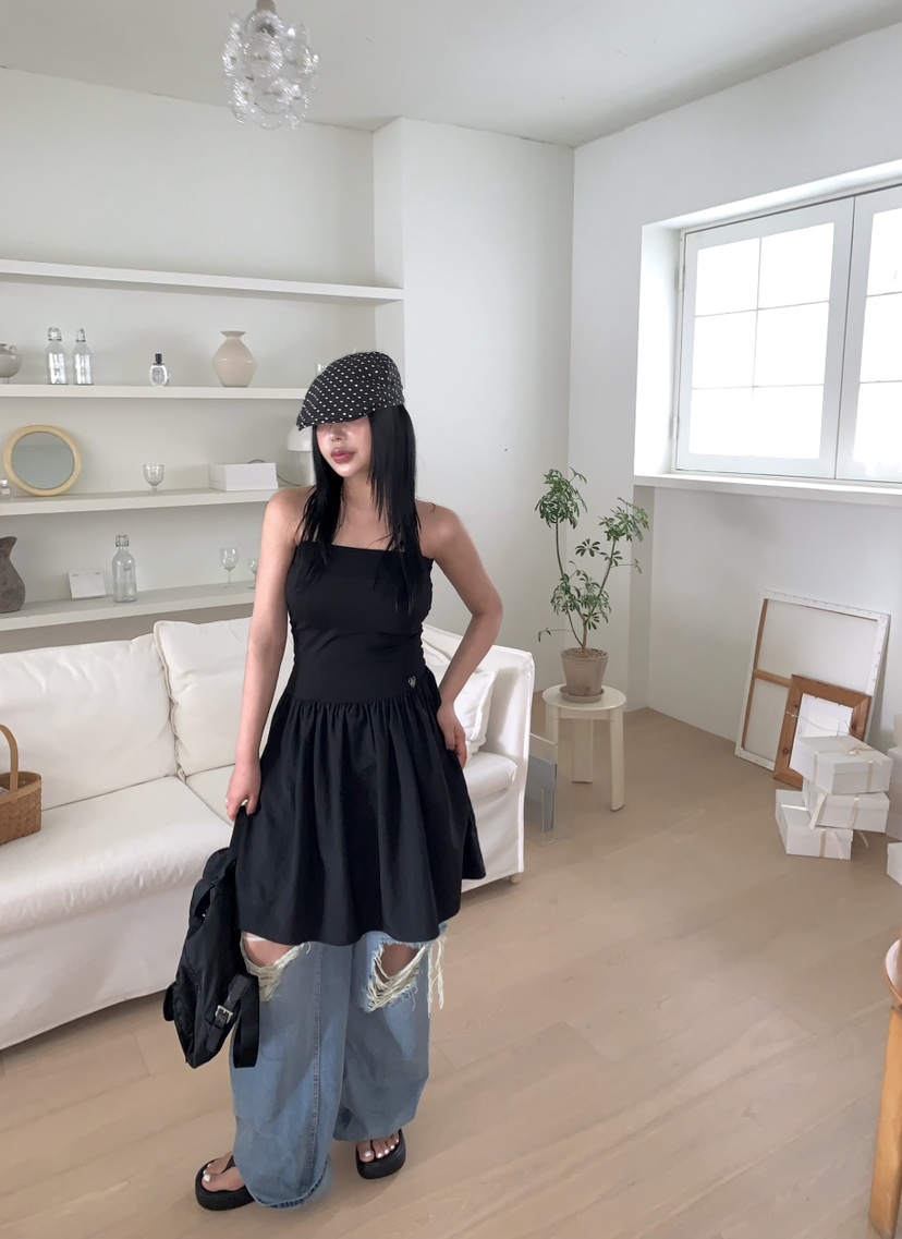 SEOLO韓國直郵㊣女裝新款推薦人氣休閑25春夏職業熱賣連衣裙Seolo seoul連衣裙
