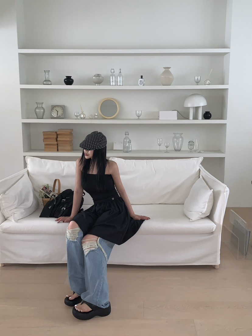 SEOLO韓國直郵㊣女裝新款推薦人氣休閑25春夏職業熱賣連衣裙Seolo seoul連衣裙