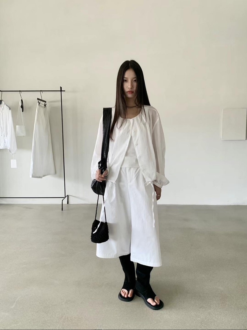 STRAWBERRY東大門㊣實拍女士新品人氣時尚襯衫蕾絲衫亞麻布STRAWBERRY襯衫/蕾絲衫