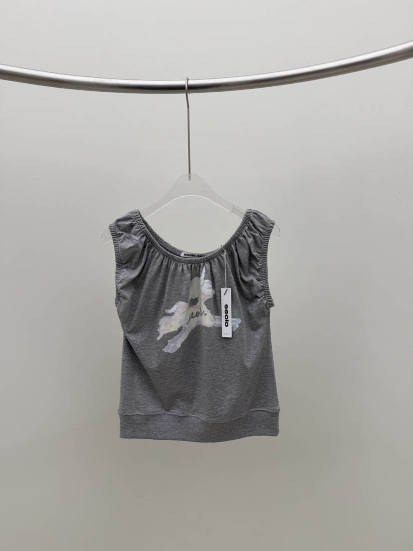 SEOLO東大門㊣直郵女士新品25春夏推薦真品休閑時尚吊帶背心Seolo seoul吊帶/背心圖色2