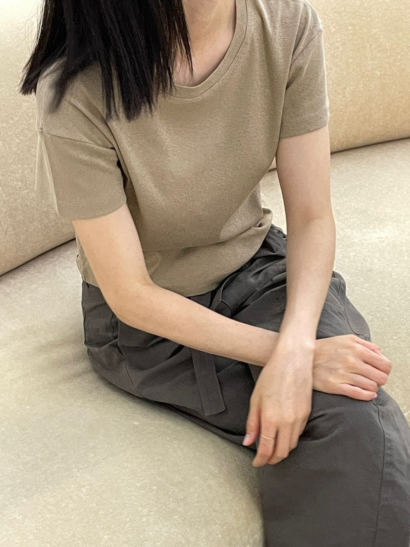 WATER東大門㊣直郵女裝新品推薦時尚熱賣人氣休閑25春夏T恤WATER/RIVERT恤