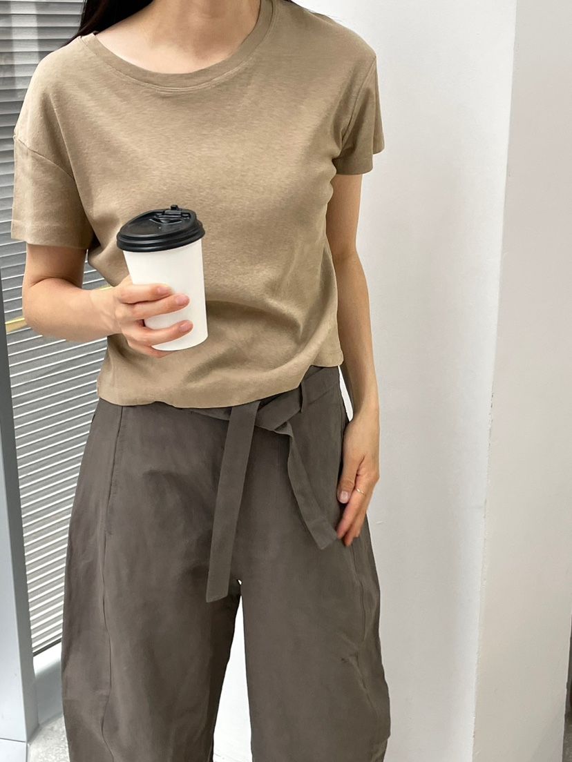 WATER東大門㊣直郵女裝新品推薦時尚熱賣人氣休閑25春夏T恤WATER/RIVERT恤