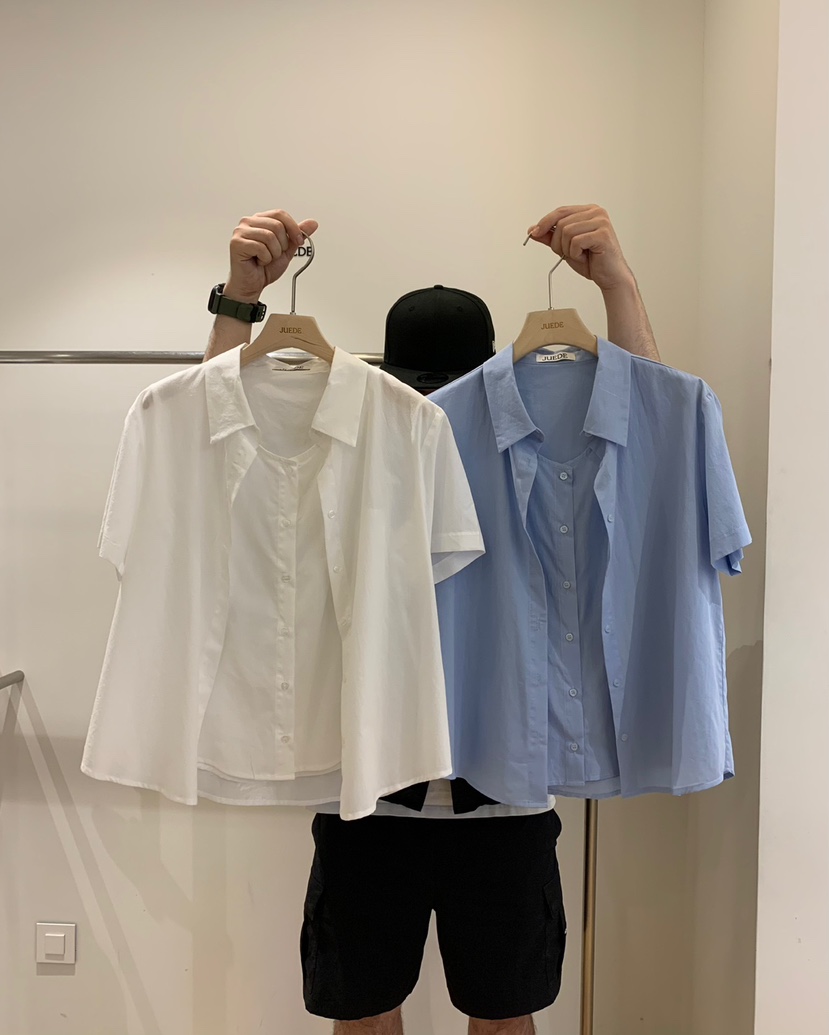 JUEDE(此品牌容易投訴)韓國直郵㊣女裝新品職業襯衫蕾絲衫JUEDE襯衫/蕾絲衫