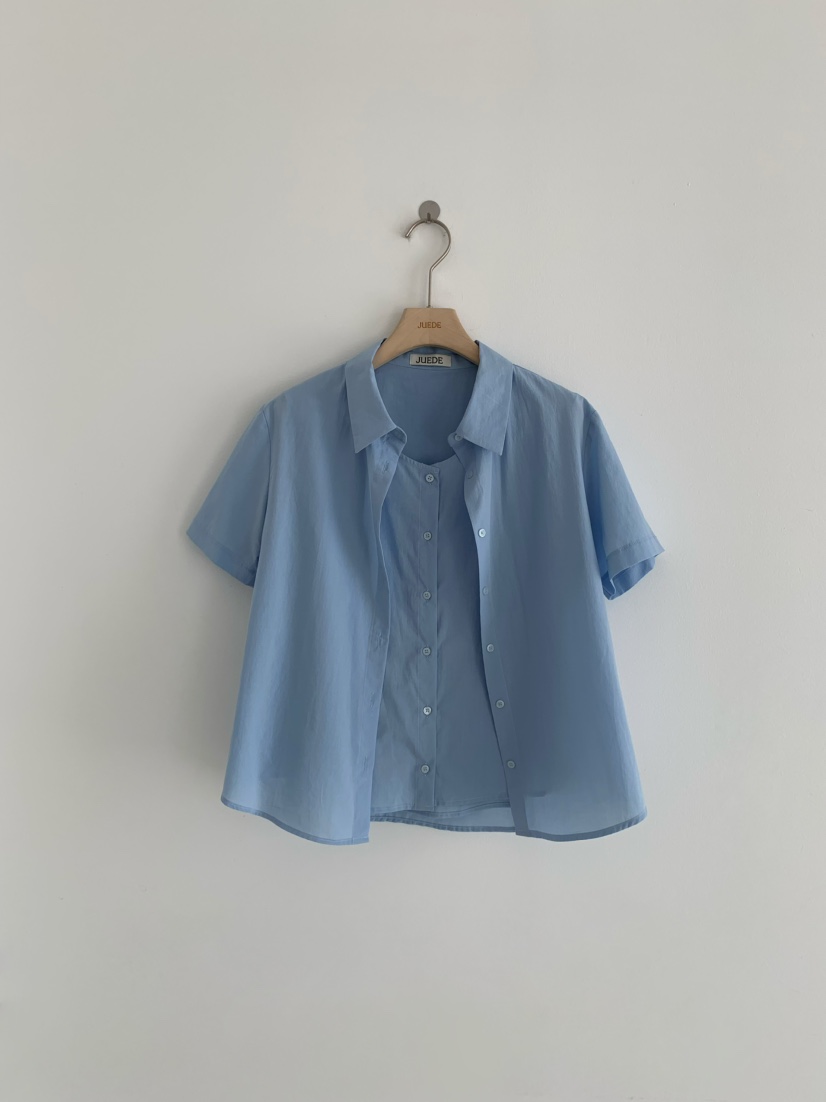 JUEDE(此品牌容易投訴)韓國直郵㊣女裝新品職業襯衫蕾絲衫JUEDE襯衫/蕾絲衫圖色2