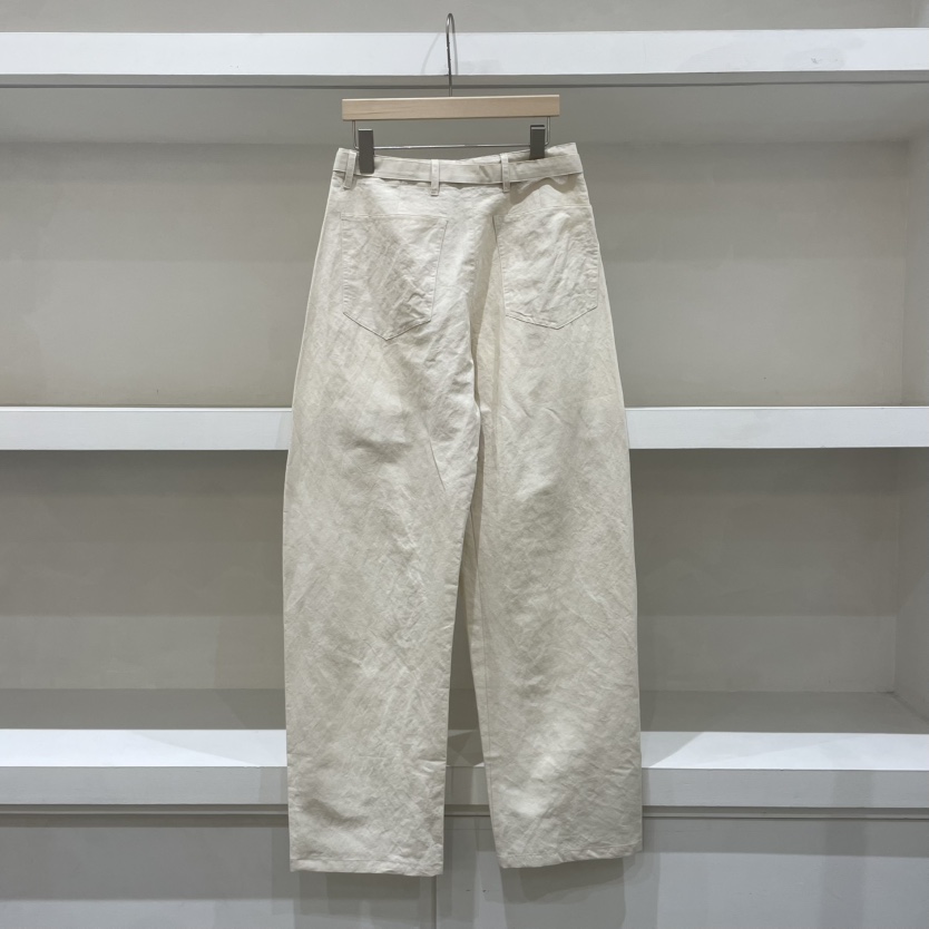 WATER東大門㊣實拍女士新品人氣職業25春夏熱賣休閑褲含腰帶WATER/RIVER休閑褲