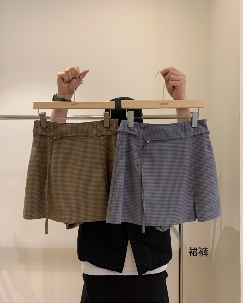 JUEDE(此品牌容易投訴)東大門㊣實拍女士新款25春夏裙褲含腰繩JUEDE裙褲
