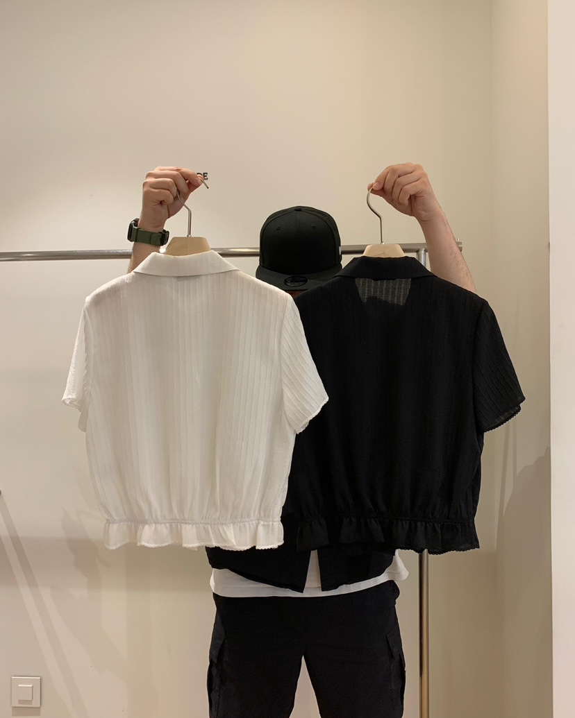 JUEDE(此品牌容易投訴)東大門㊣實拍女裝新品25春夏襯衫蕾絲衫JUEDE襯衫/蕾絲衫