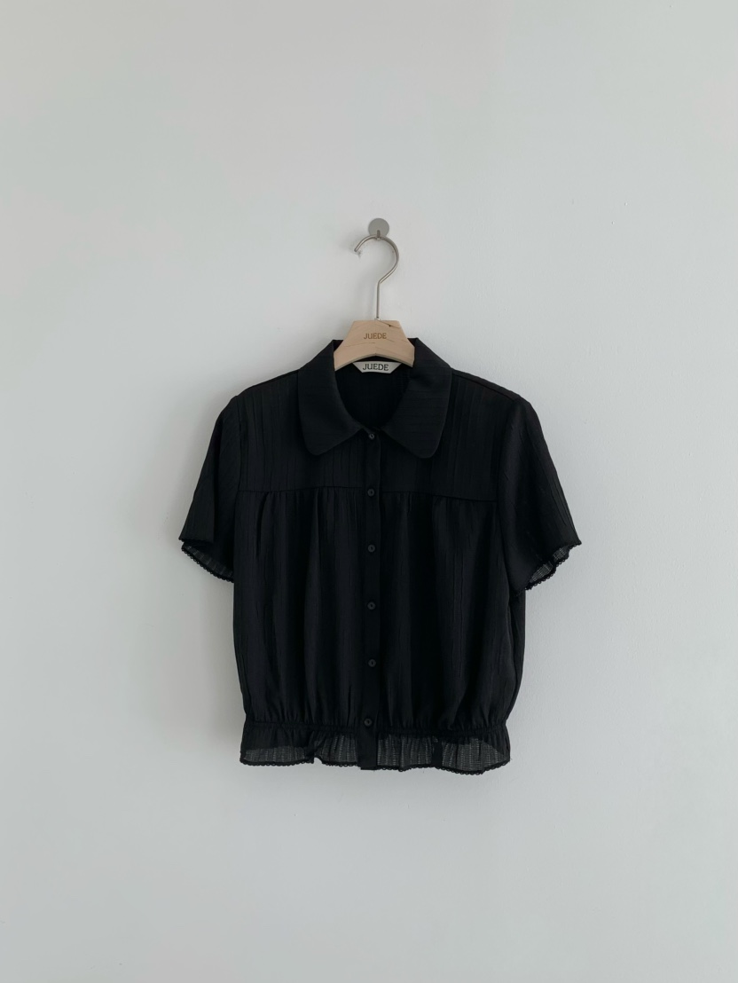 JUEDE(此品牌容易投訴)東大門㊣實拍女裝新品25春夏襯衫蕾絲衫JUEDE襯衫/蕾絲衫圖色2