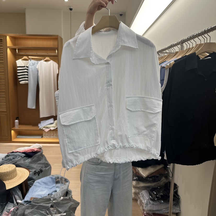 VAN NUVO東大門㊣代購女士新款時尚人氣休閑襯衫蕾絲衫綁帶VAN NUVO襯衫/蕾絲衫圖色2