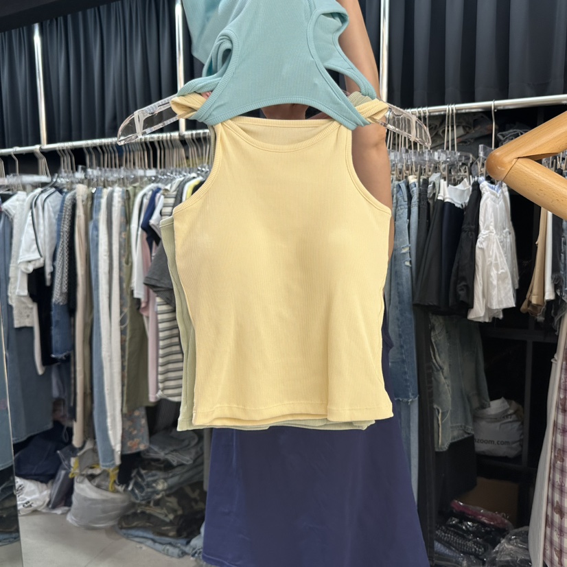 MOMAZU東大門㊣直郵女裝新品人氣職業熱賣25春夏真品吊帶背心MOMAZU吊帶/背心圖色3