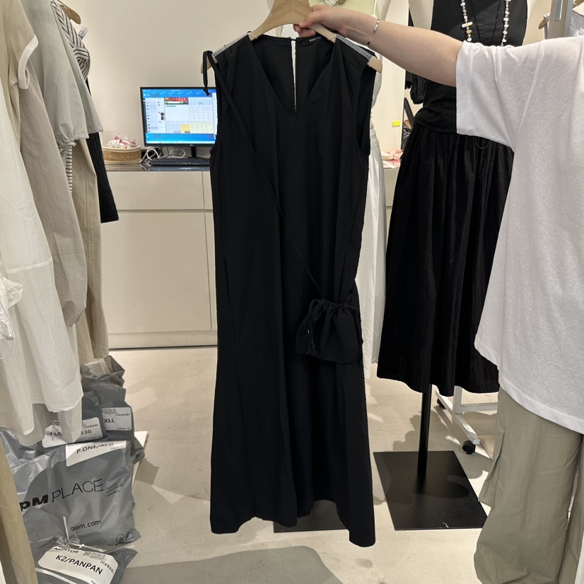 MENTOR東大門㊣代購女裝新品休閑職業25春夏人氣連衣裙含小包MENTOR連衣裙圖色2