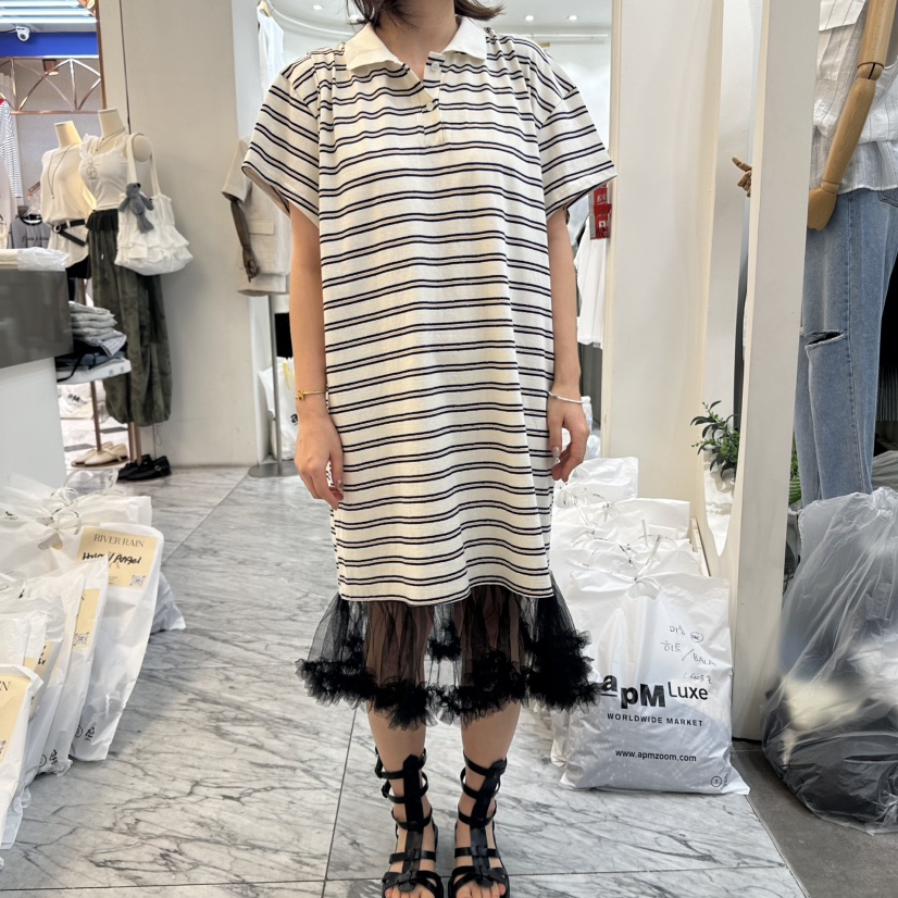 DELIGHT-L東大門㊣直郵女裝新款人氣休閑時尚連衣裙含腰包DELIGHT連衣裙圖色2