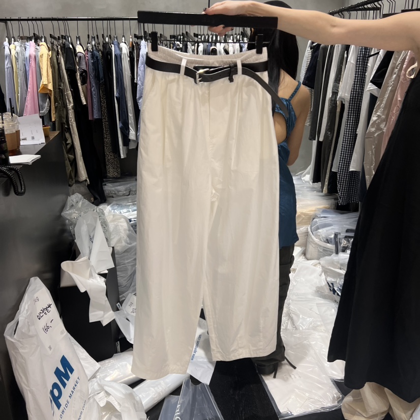 TUG東大門㊣實拍女裝新款熱賣25春夏休閑職業休閑褲不含腰帶TUG休閑褲圖色1