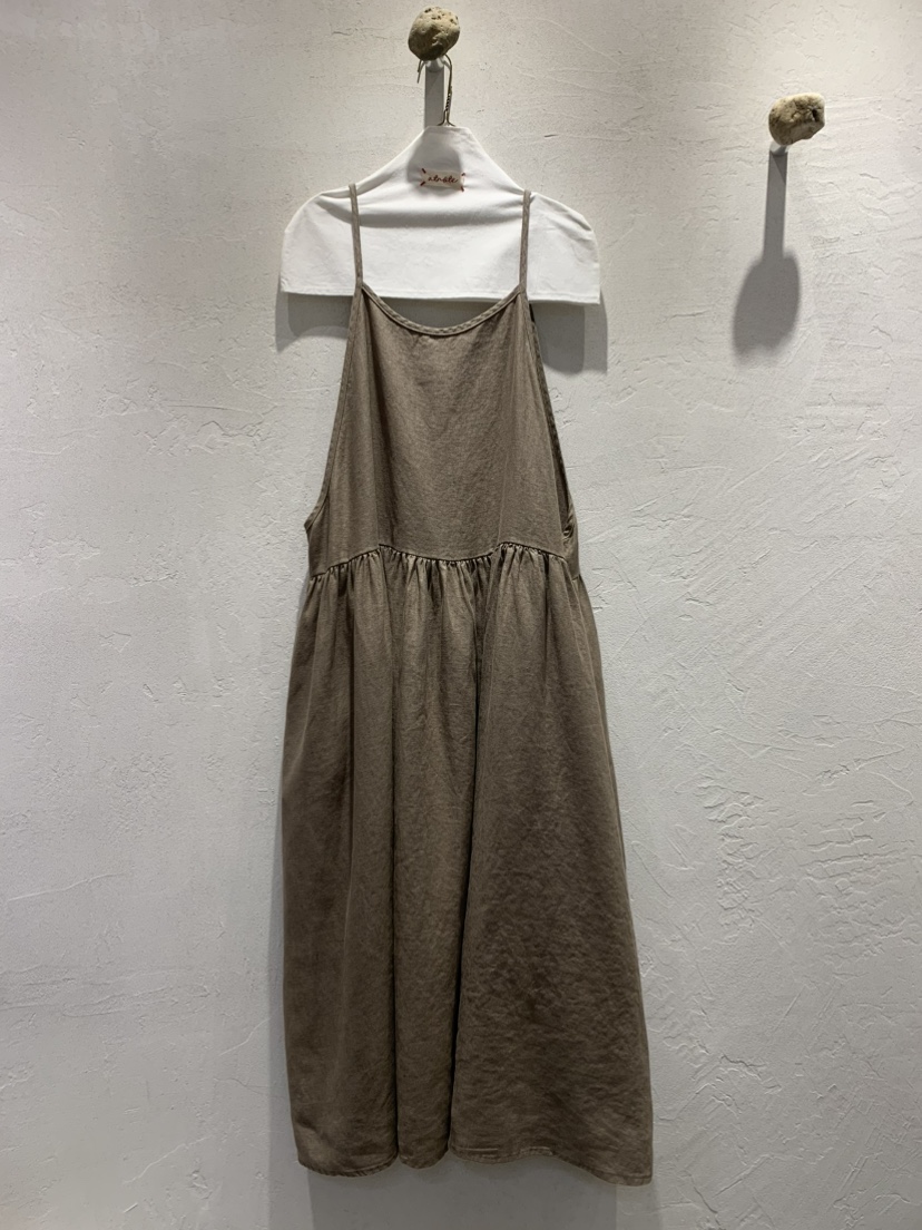 AT NOTE韓國直郵㊣女裝新款真品推薦時尚連衣裙蝴蝶結亞麻AT NOTE連衣裙圖色1