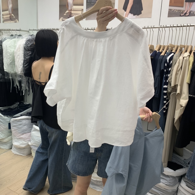 MOI-A東大門㊣實拍女裝新款人氣職業熱賣25春夏襯衫蕾絲衫MOI-A襯衫/蕾絲衫