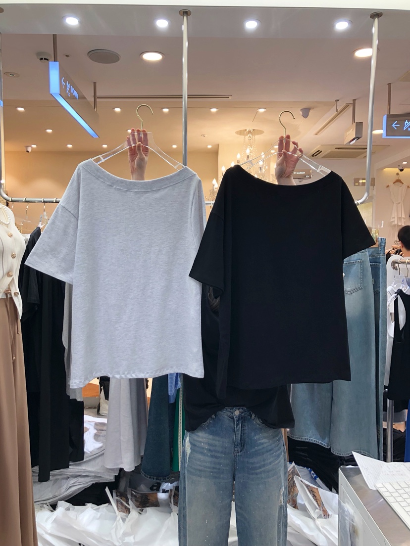 WORK SHOP東大門㊣直郵女士新品人氣25春夏時尚職業休閑T恤Work_shopT恤