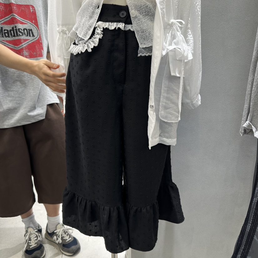 ANDE東大門㊣實拍女裝新品熱賣時尚職業休閑推薦休閑褲荷葉邊ANDE休閑褲圖色3