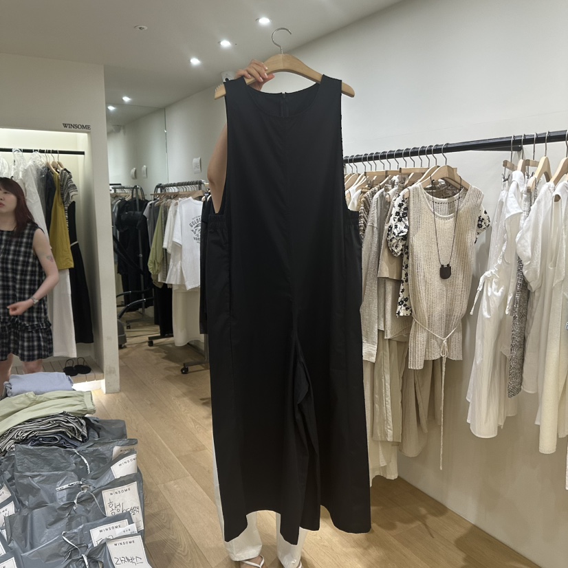 WINSOME韓國代購㊣女士新品真品人氣推薦25春夏熱賣休閑連體褲WINSOME連體褲圖色2